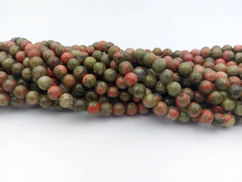Unakite - 6 mm - 30/60 Perles Les Précieuses Perles